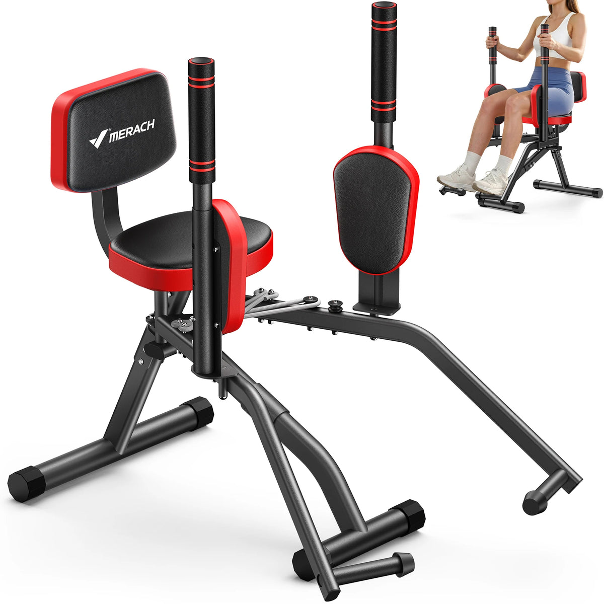 Merach Adjustable Hip Abductor Machine For Glute Training