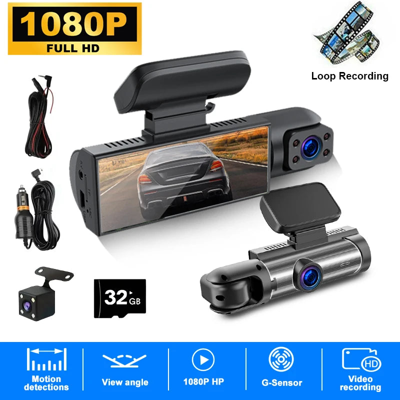 Standard Car Dashcam With Night Vision And Parking Monitor