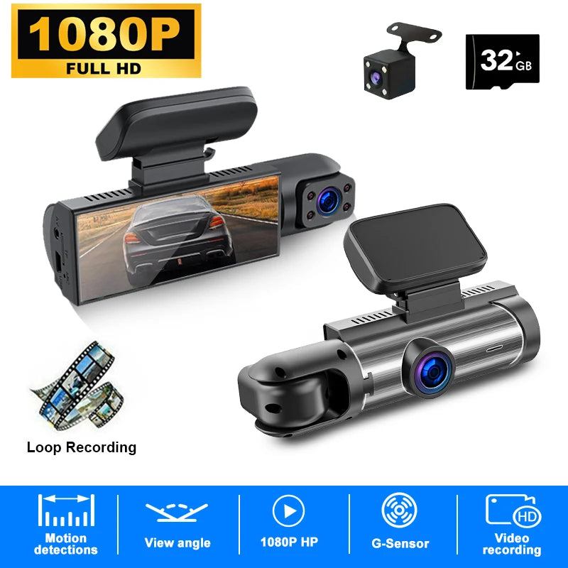 Standard Car Dashcam With Night Vision And Parking Monitor