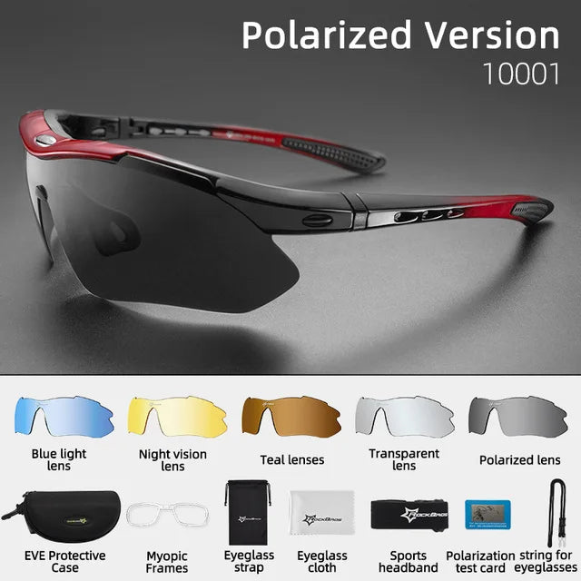 ROCKBROS Photochromic Cycling Glasses for Mountain Biking UV400 Protection