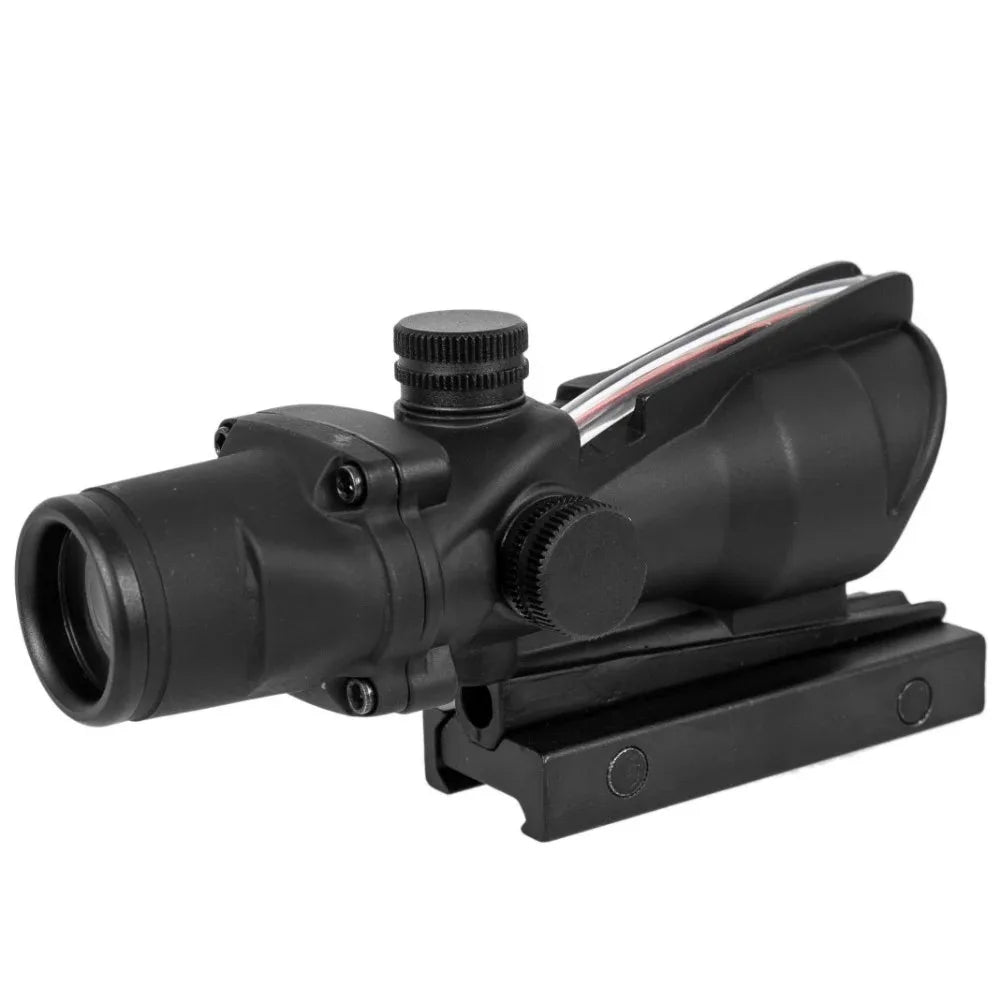 Bestsight Illuminated Fiber Optic Rifle Scope With Etched Reticle