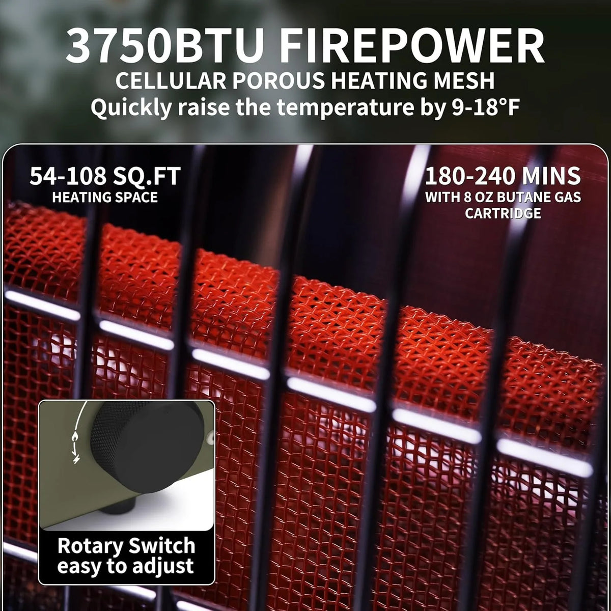 Naturehike Portable Camping Cassette Heater for Indoor and Outdoor Use