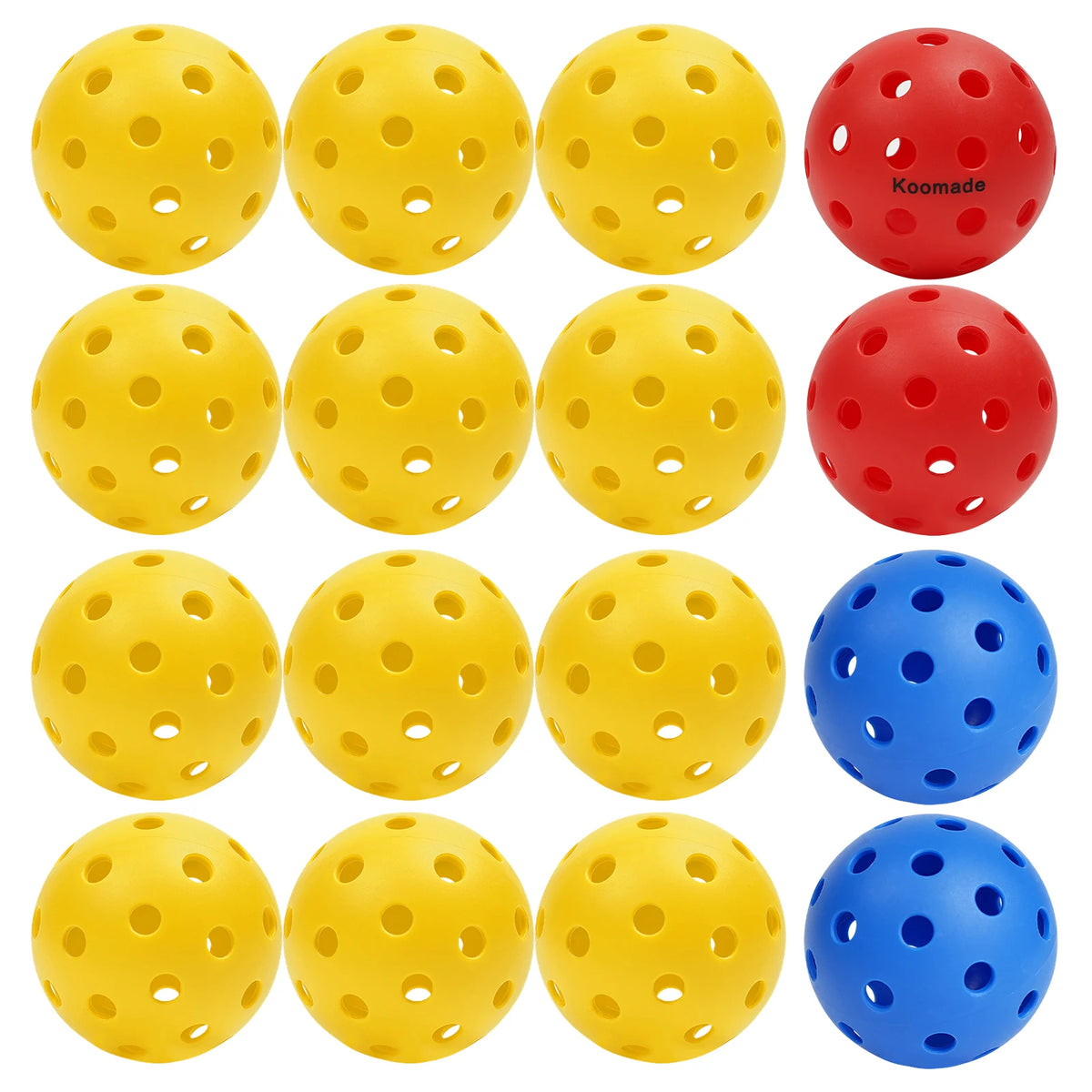 USAPA Standard Outdoor Pickleballs 40-Hole Design For All Weather Play