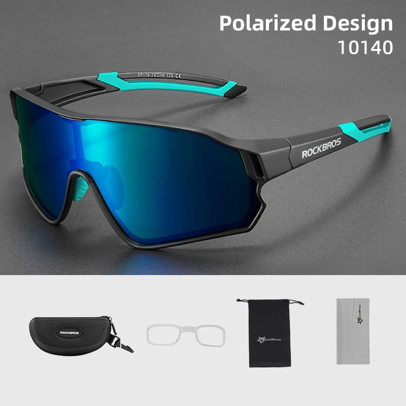 ROCKBROS Polarized UV400 Sports Sunglasses for Cycling and Outdoor Use