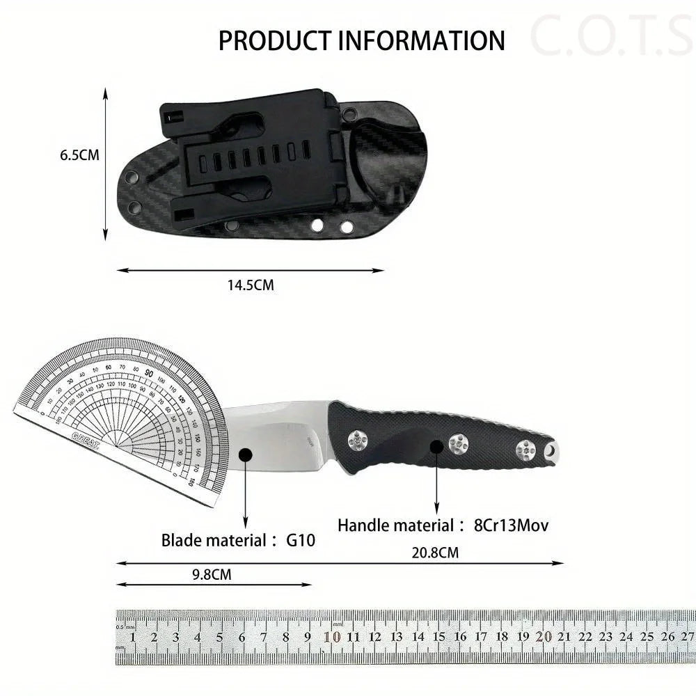 Socom Alpha Warcom Wharncliffe Fixed Blade Knife With Kydex Sheath