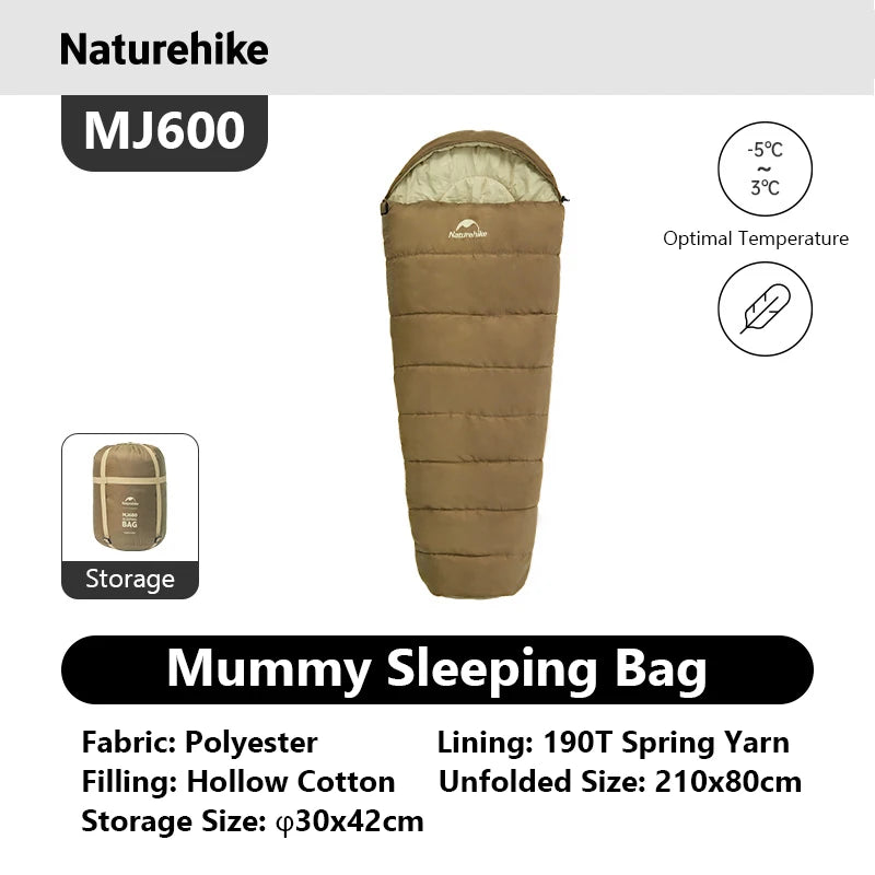 Naturehike Mummy Camping Sleeping Bag for Adults Warm and Cozy