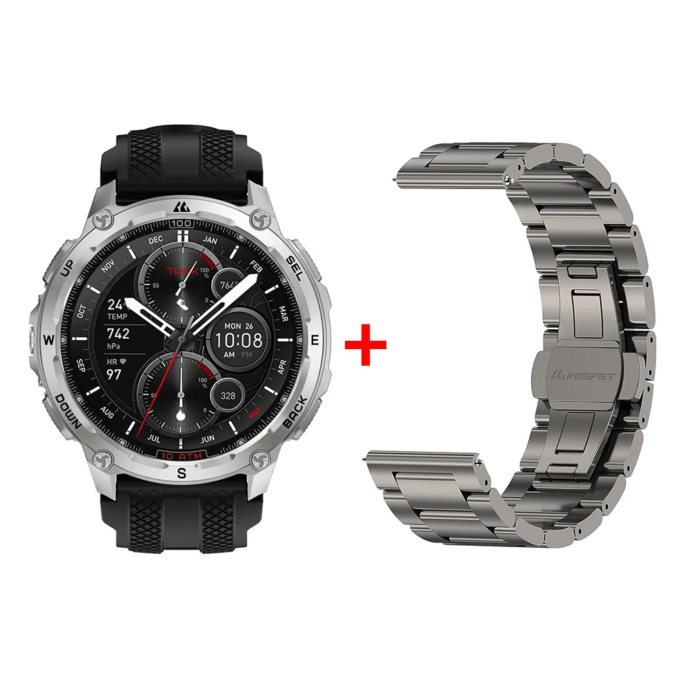 KOSPET Tank T4 GPS Smart Watch With Offline Maps Tracking