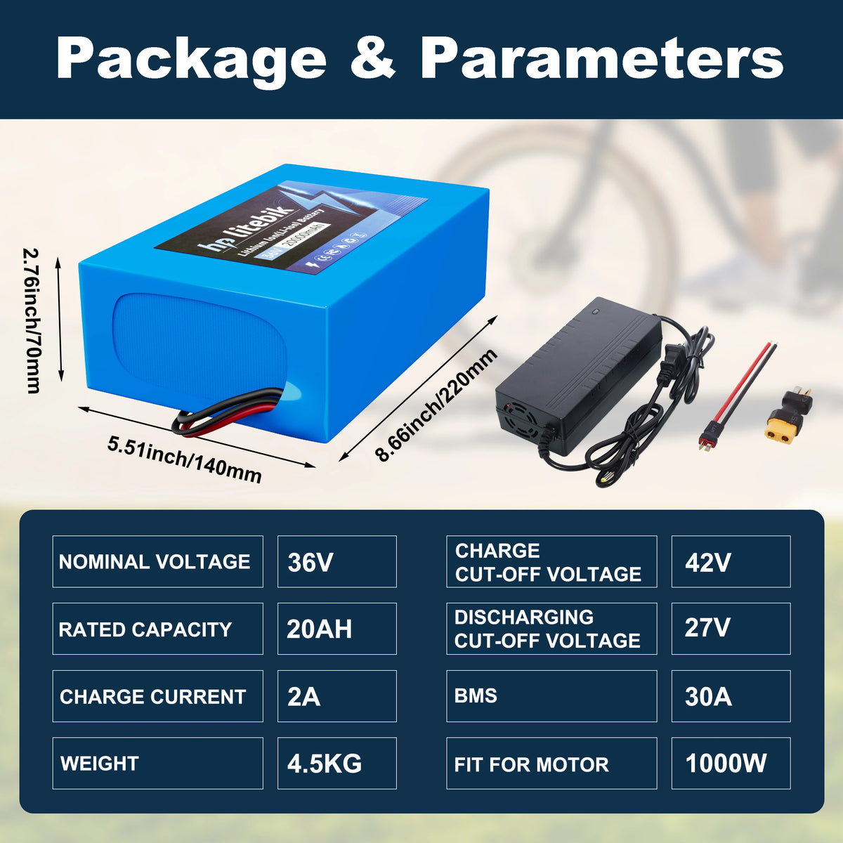 Cao Mm Ebike Battery 10Ah 20Ah Rechargeable Lithium Ion