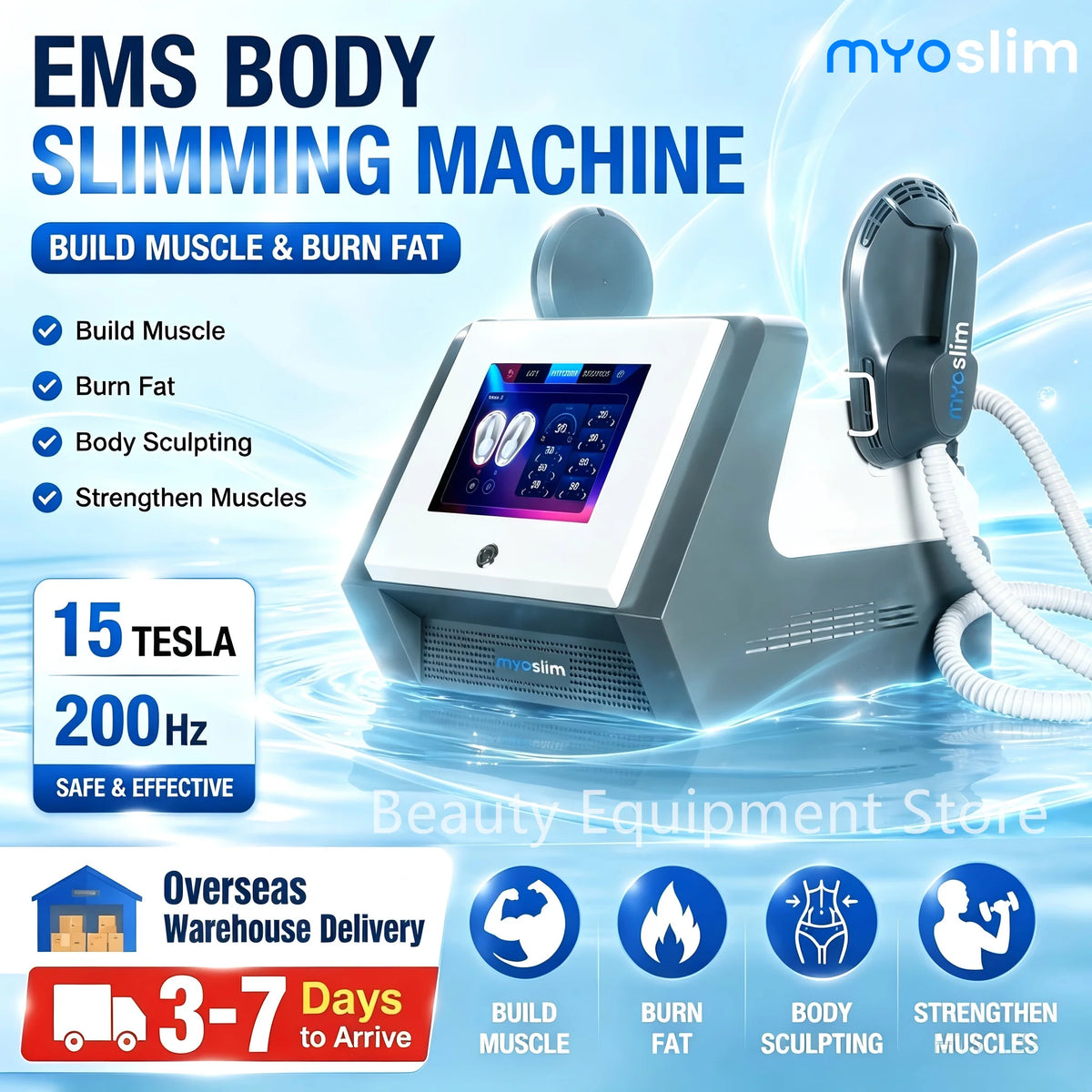 Emszero EMS Body Sculpting Machine for Muscle Building and Slimming