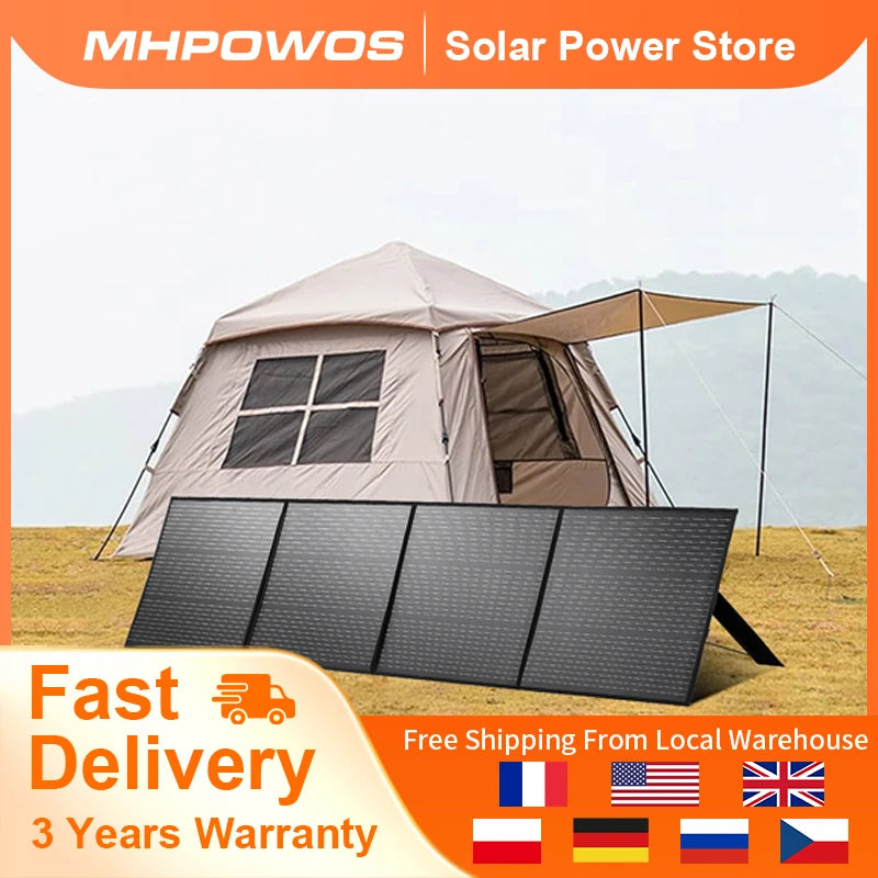 MHPOWOS 220W Foldable Solar Panel for Portable Power Stations