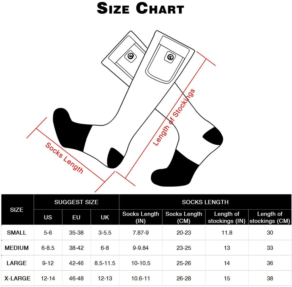 Savior Rechargeable Heated Socks for Winter Skiing Hiking and Outdoors