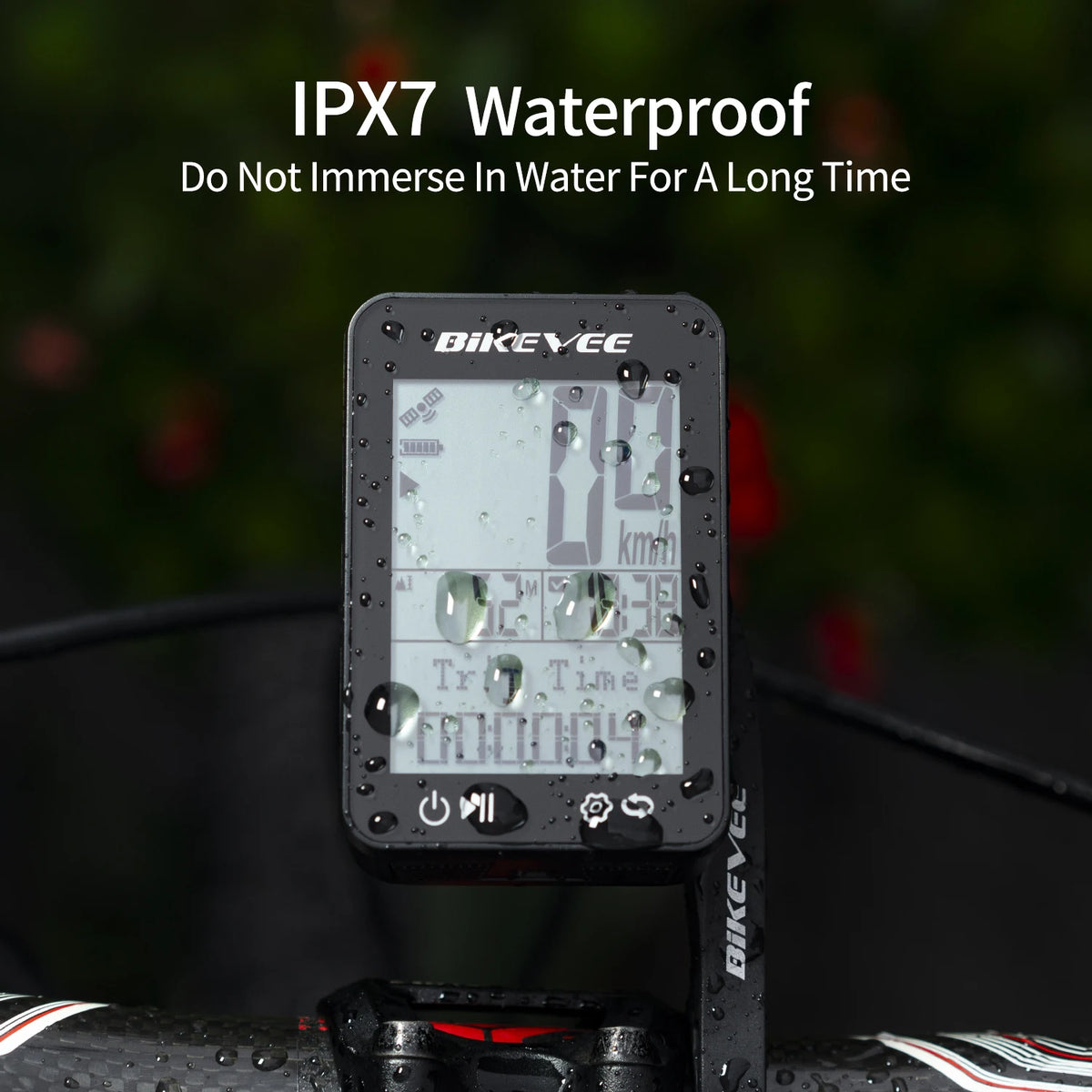 Bikevee Wireless GPS Bike Computer With Waterproof Cycling Speedometer