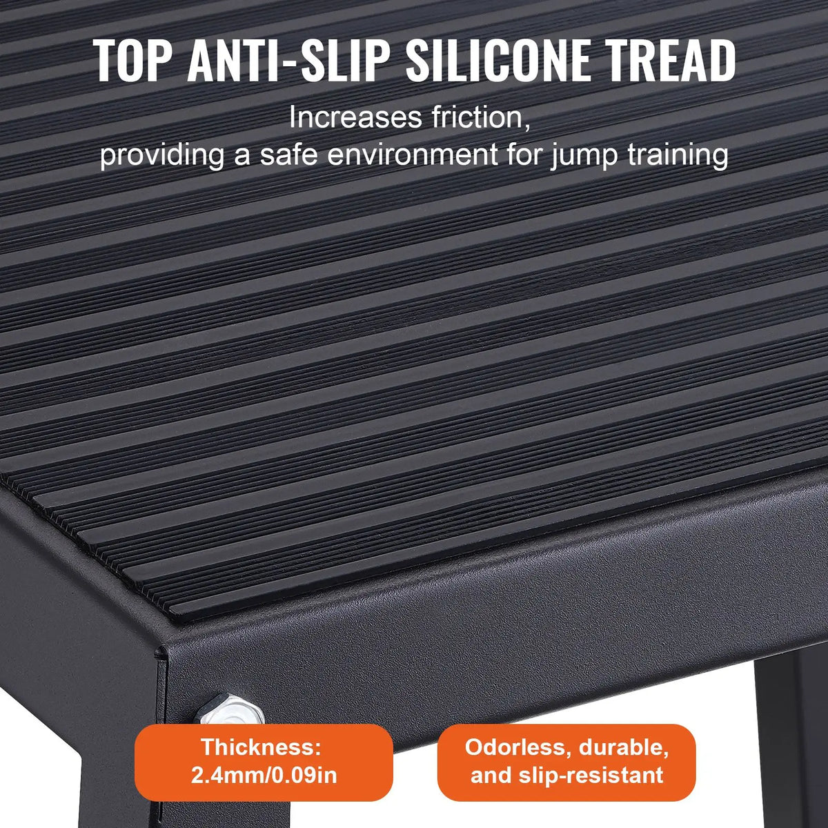 Premium Steel Plyometric Jump Box Anti Slip Fitness Training