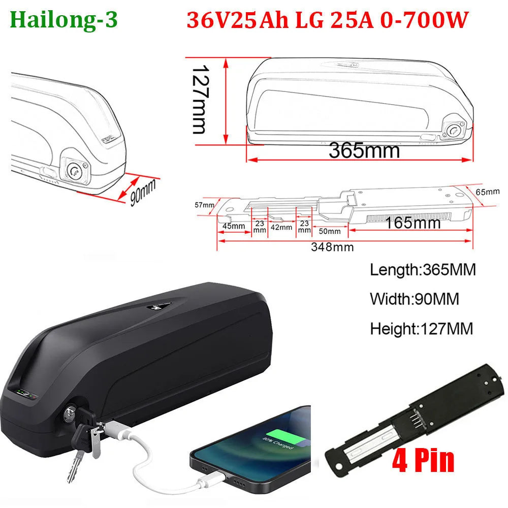 UNITPACKPOWER 21700 Lithium Ion Electric Bike Battery Pack