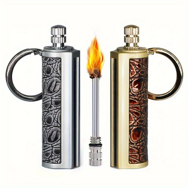 Reusable Waterproof Metal Lighter for Camping and Outdoor Use
