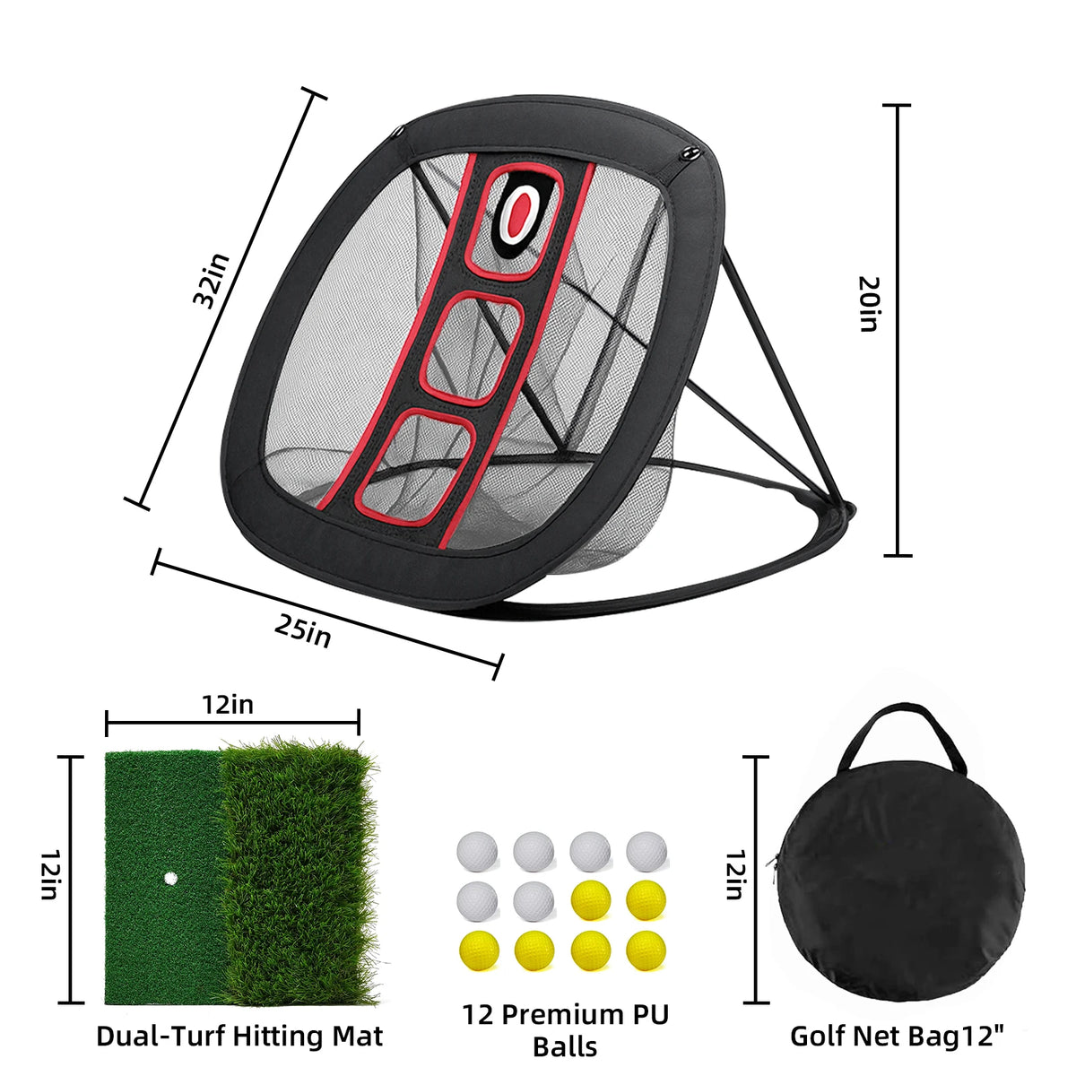 Professional Golf Practice Net For Home And Range Training