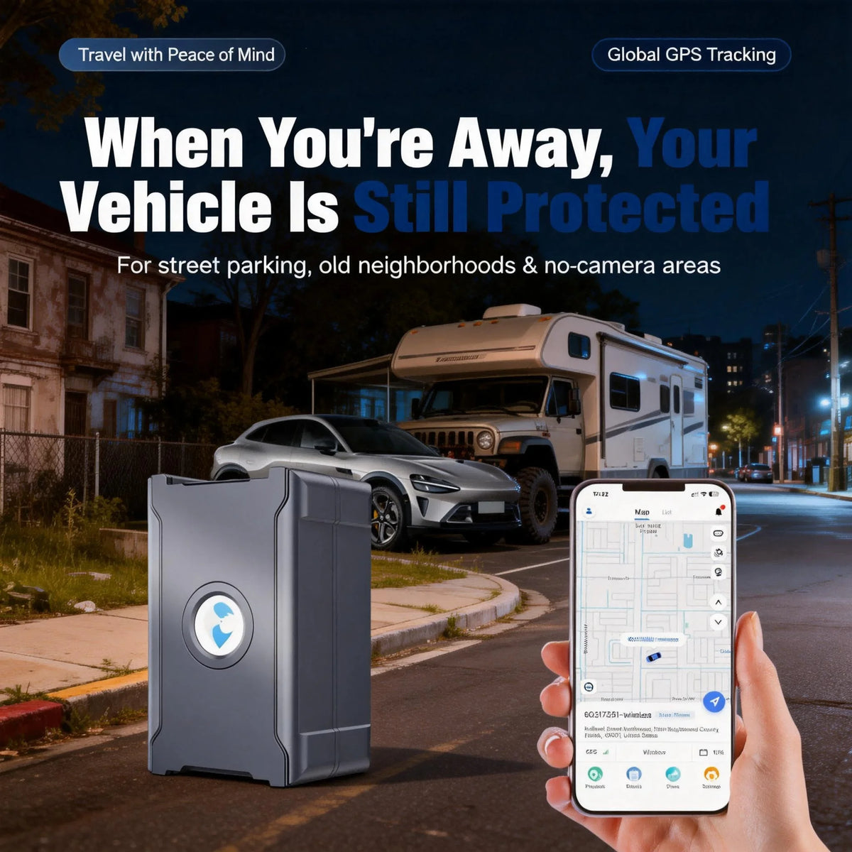 Wanwaytech GPS Vehicle Tracker With Real Time Anti Theft Alerts