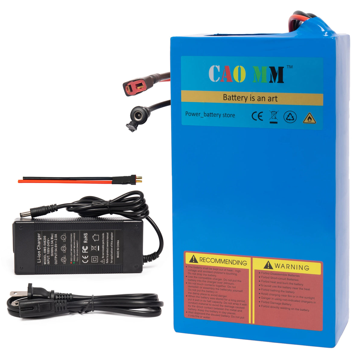 Cao Mm Ebike Battery 10Ah 20Ah Rechargeable Lithium Ion