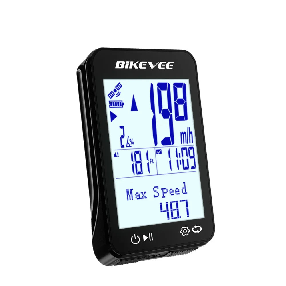 Bikevee Wireless GPS Bike Computer With Waterproof Cycling Speedometer