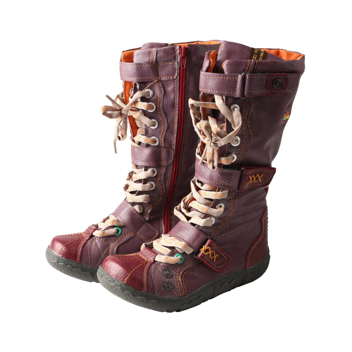 TMA EYES Women's Plush Lined Lace Up Winter Snow Boots