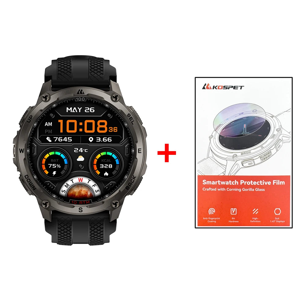 KOSPET Tank T4 GPS Smart Watch With Offline Maps Tracking