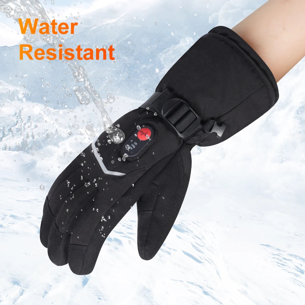 Savior Waterproof Rechargeable Heated Gloves for Skiing and Hiking