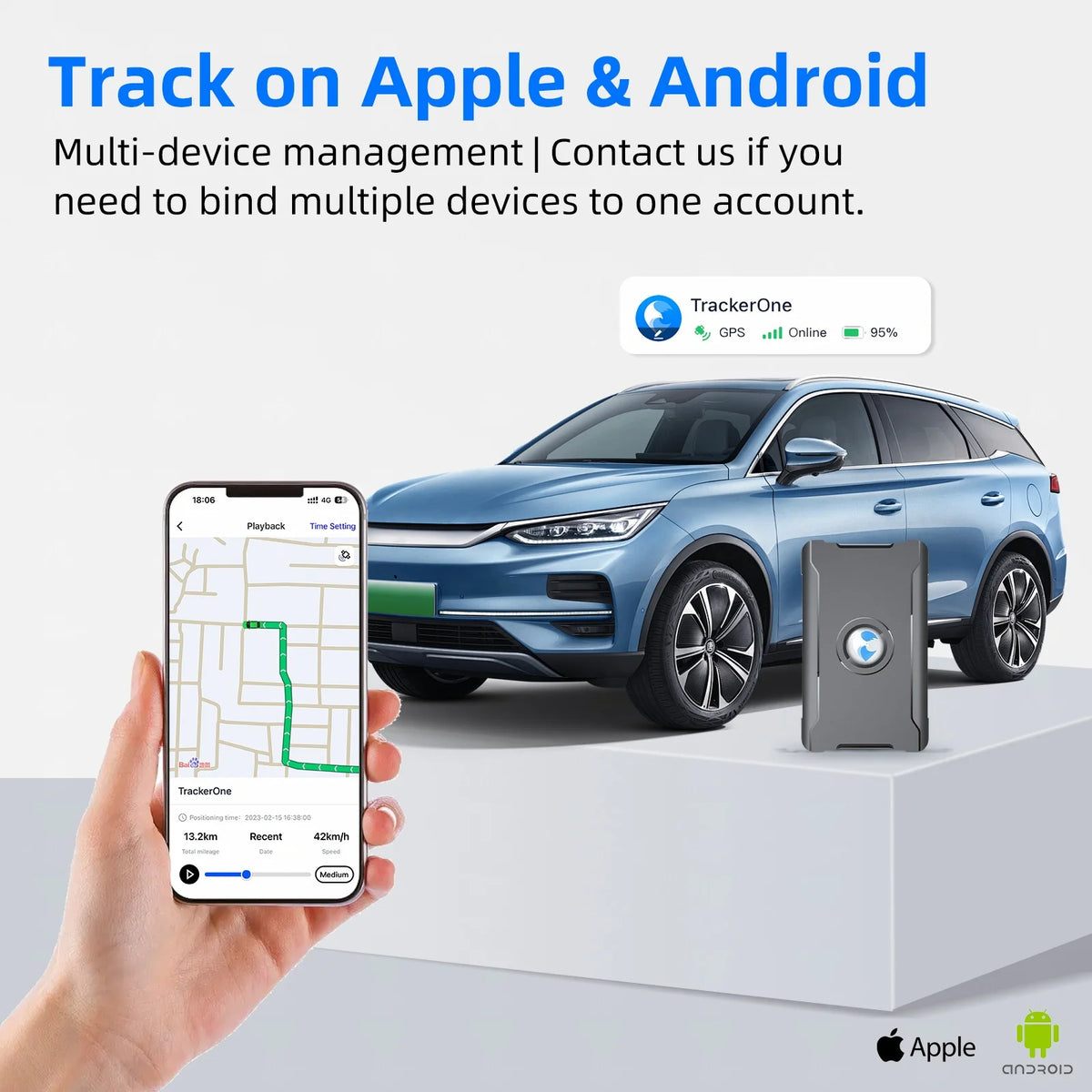 Loverich GPS Tracker for Vehicles With Real Time Location Tracking