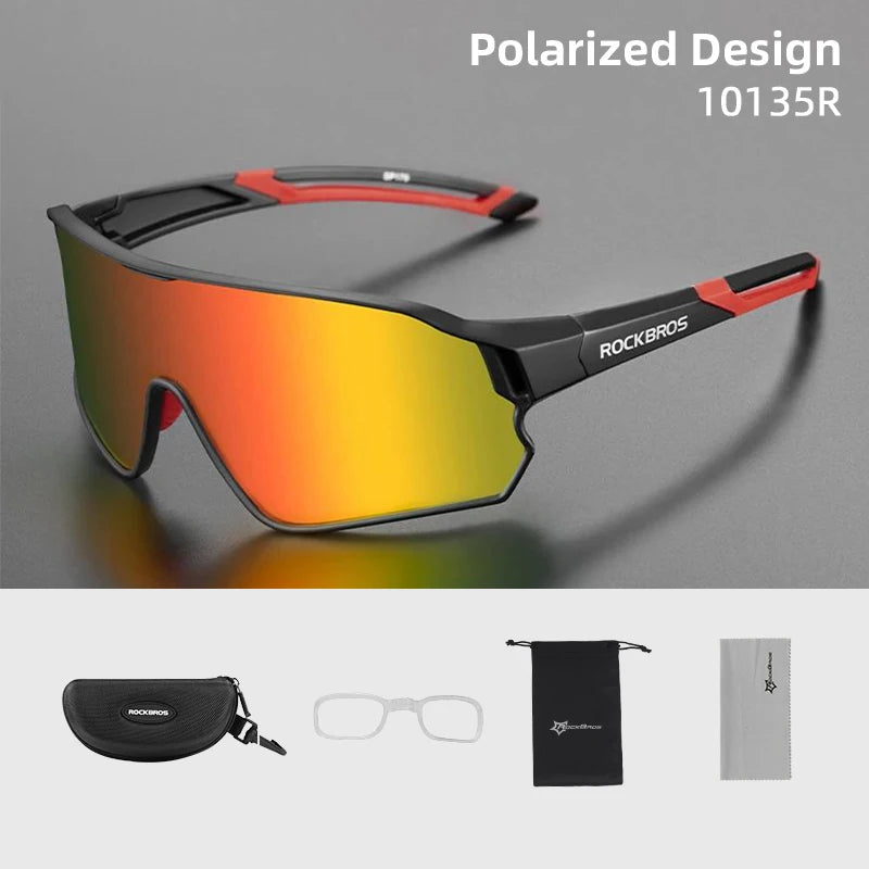 ROCKBROS Polarized UV400 Sports Sunglasses for Cycling and Outdoor Use