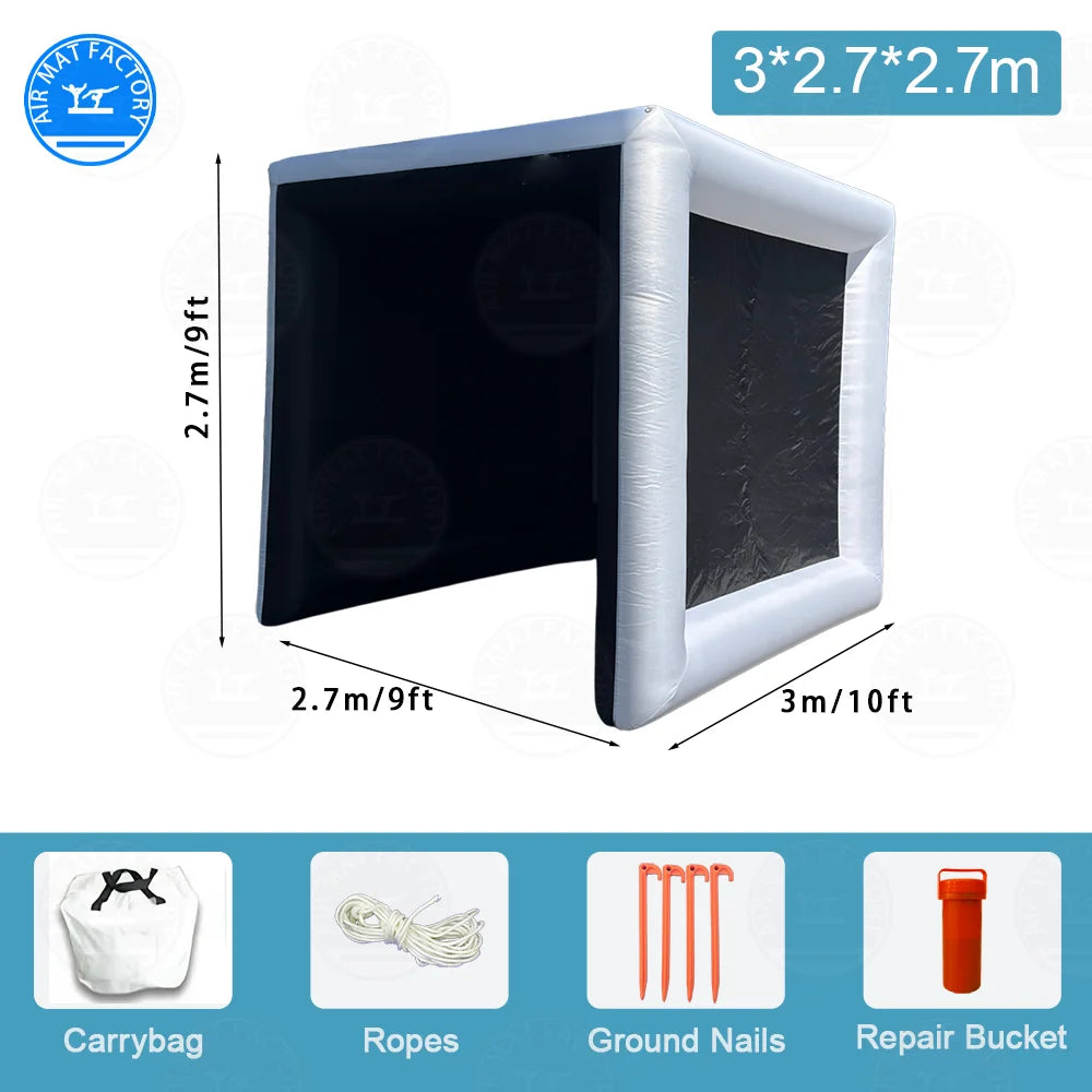 Inflatable Golf Practice Swing Simulator Tent Indoor Training Cage