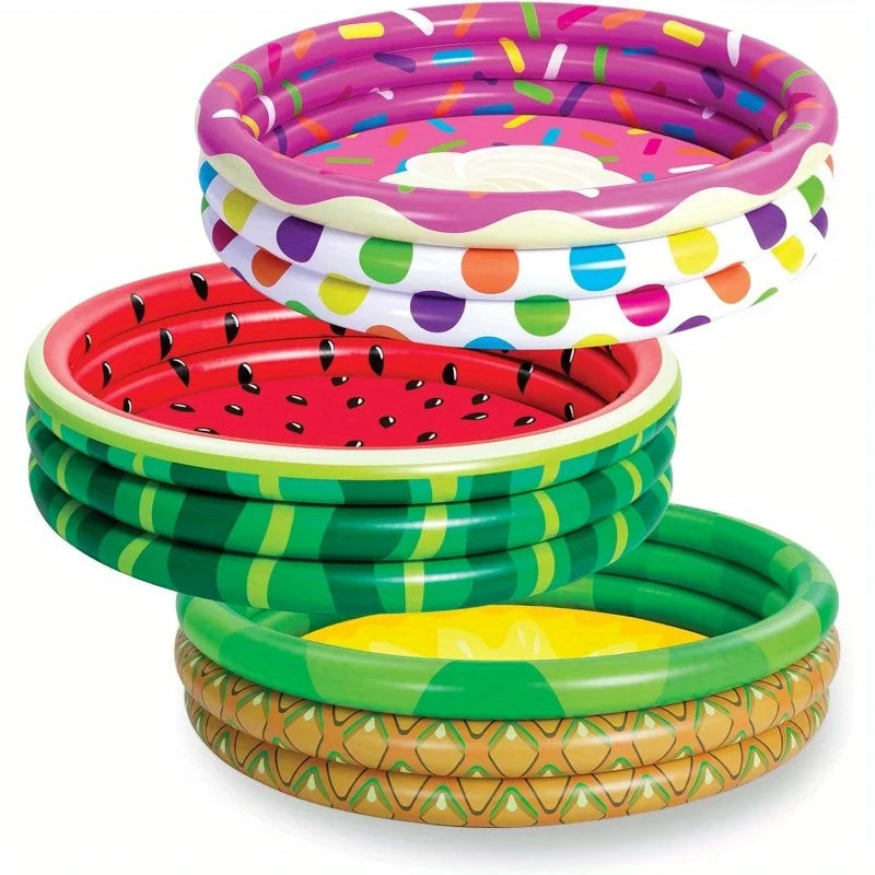 Joyfy 3 Pack Inflatable Kids Swimming Pools With Fun Designs