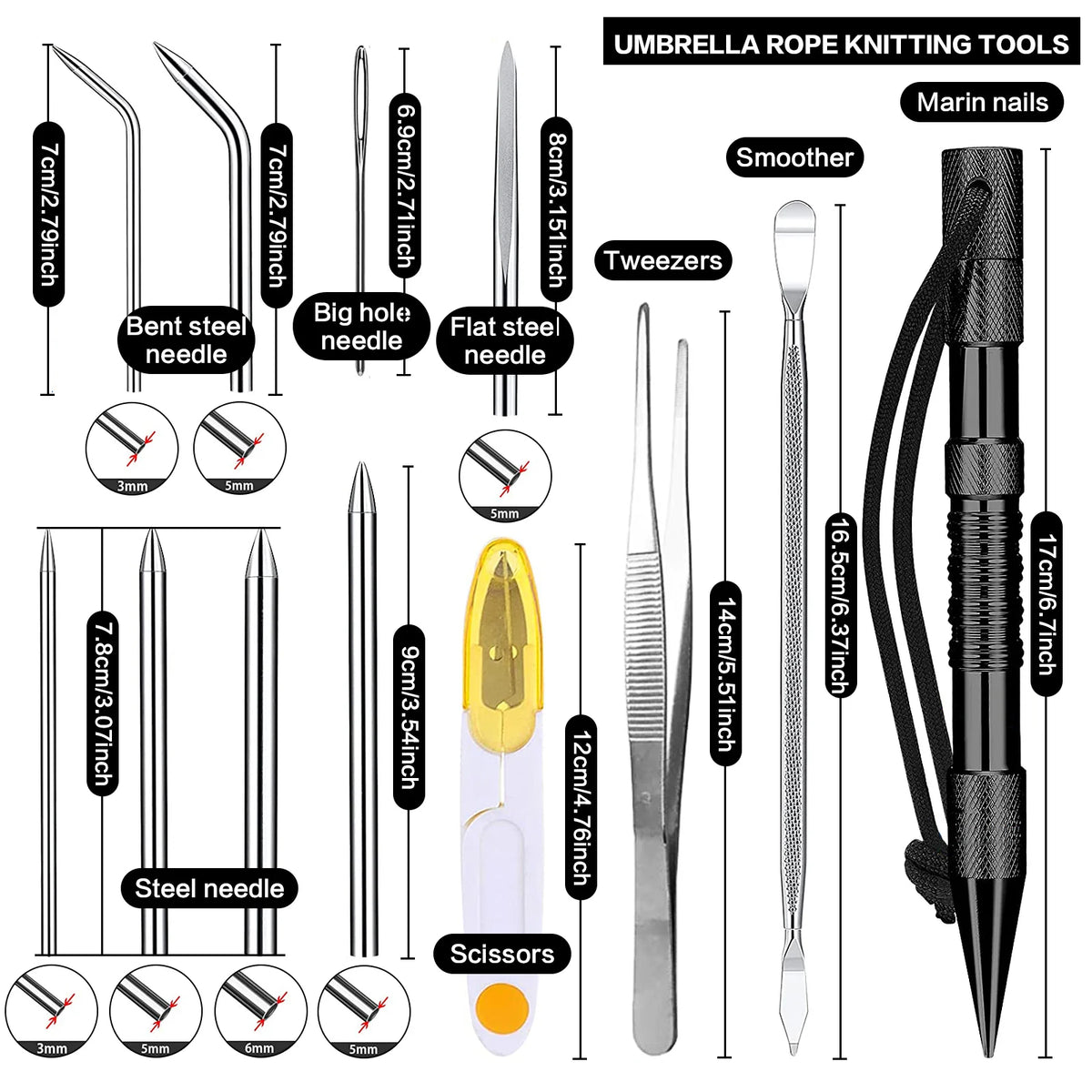 Paracord Bracelet Making Kit Adjustable Jig And Marlin Spike Tool