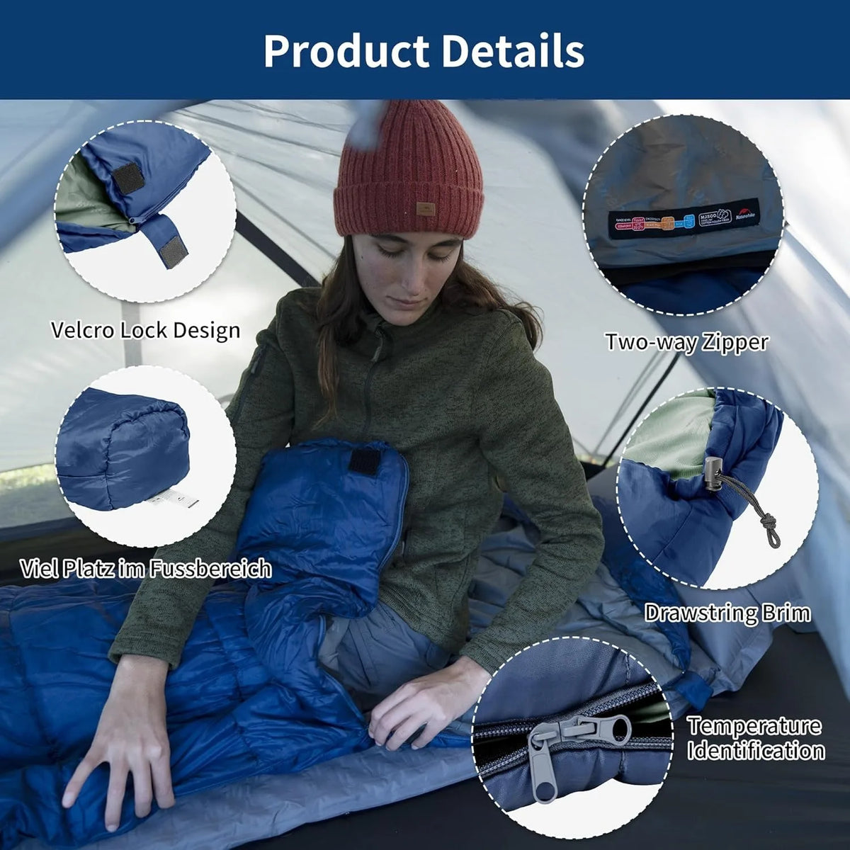 Naturehike Mummy Camping Sleeping Bag for Adults Warm and Cozy