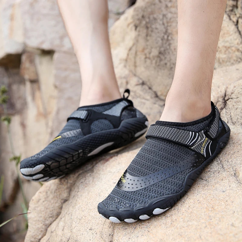 Men Quick Dry Water Shoes Non Slip Five Finger Lightweight Aqua