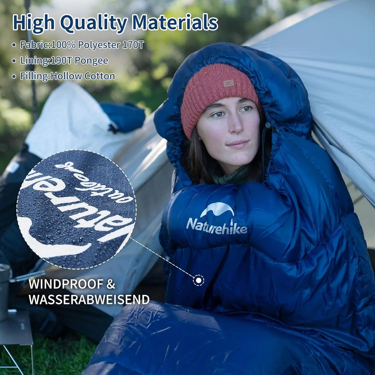 Naturehike Mummy Camping Sleeping Bag for Adults Warm and Cozy