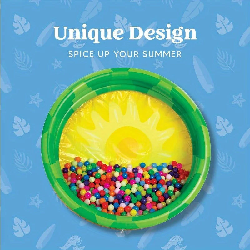 Joyfy 3 Pack Inflatable Kids Swimming Pools With Fun Designs