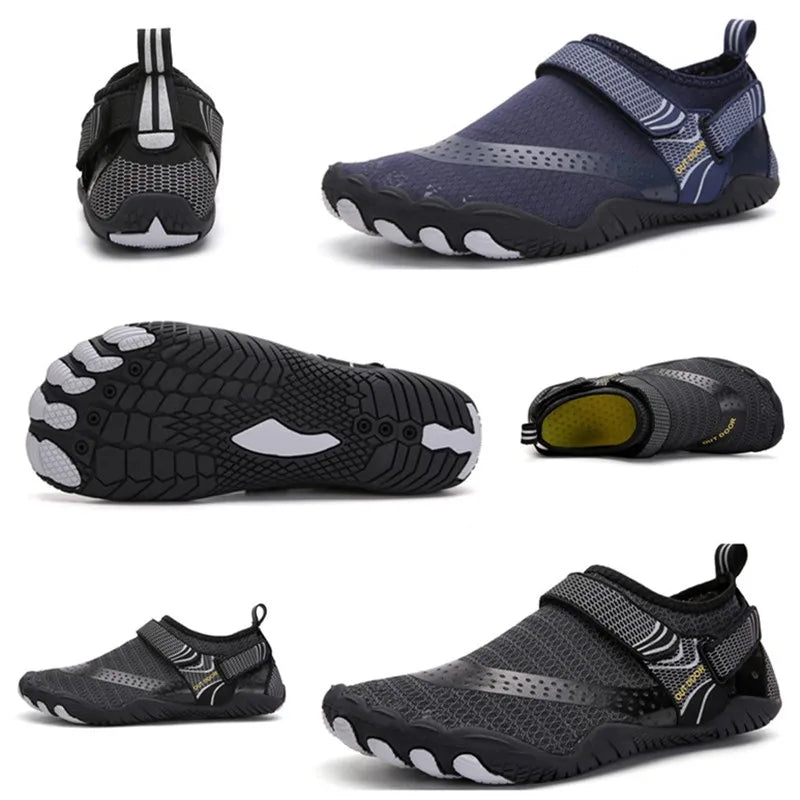 Men Quick Dry Water Shoes Non Slip Five Finger Lightweight Aqua