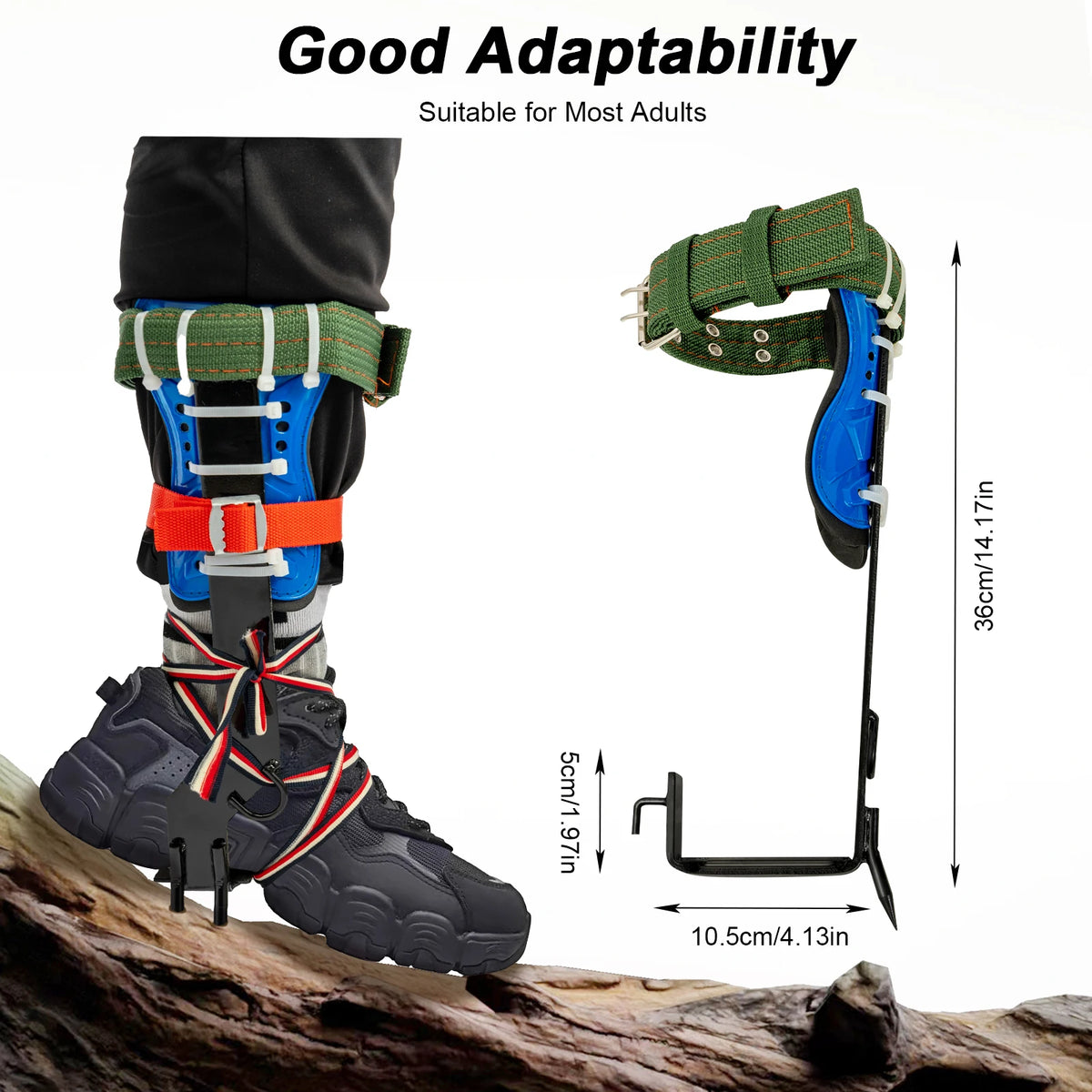 Professional Tree Climbing Spikes Kit with Safety Harness and Rope