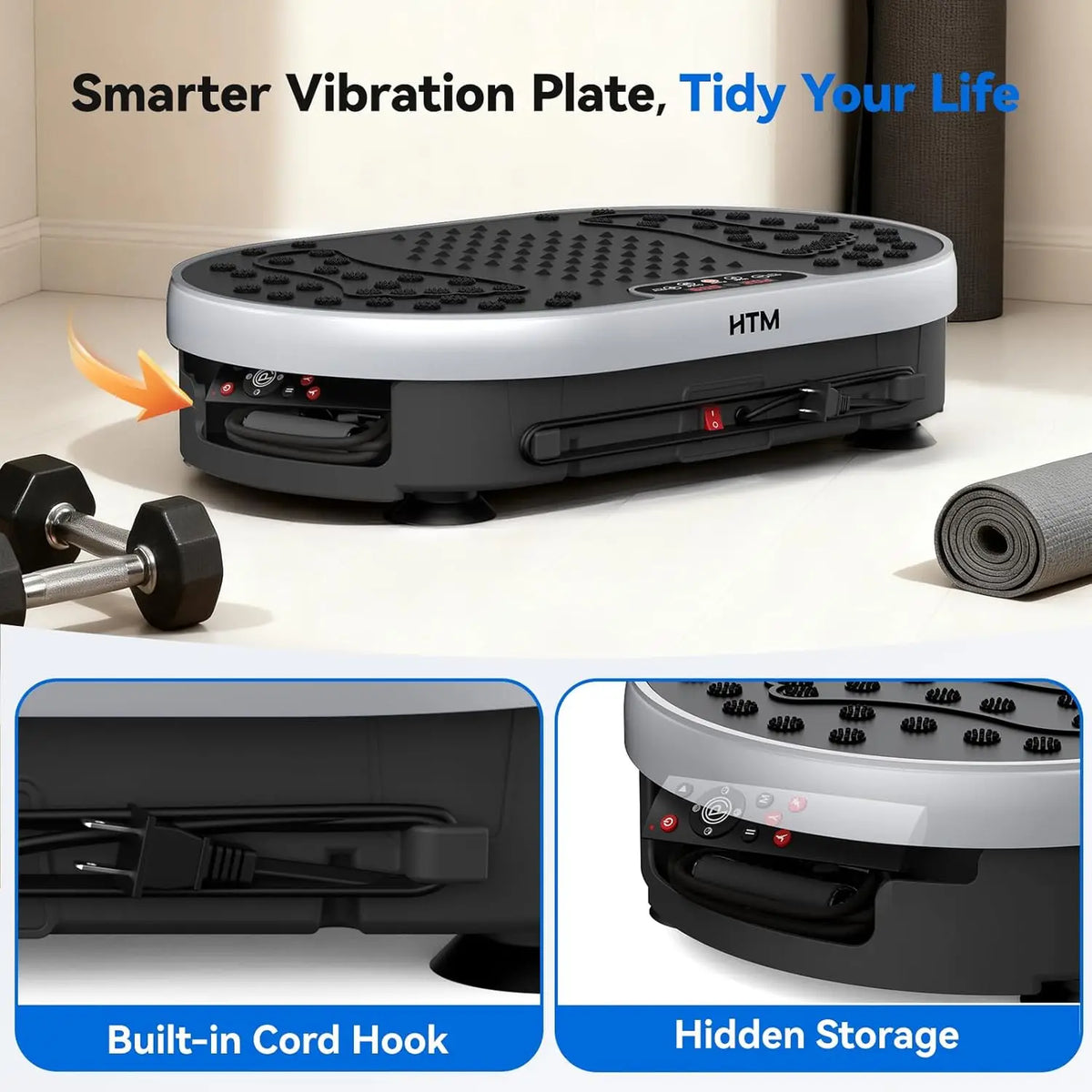 HTM Vibration Plate Machine With 120 Speed Levels And Programs