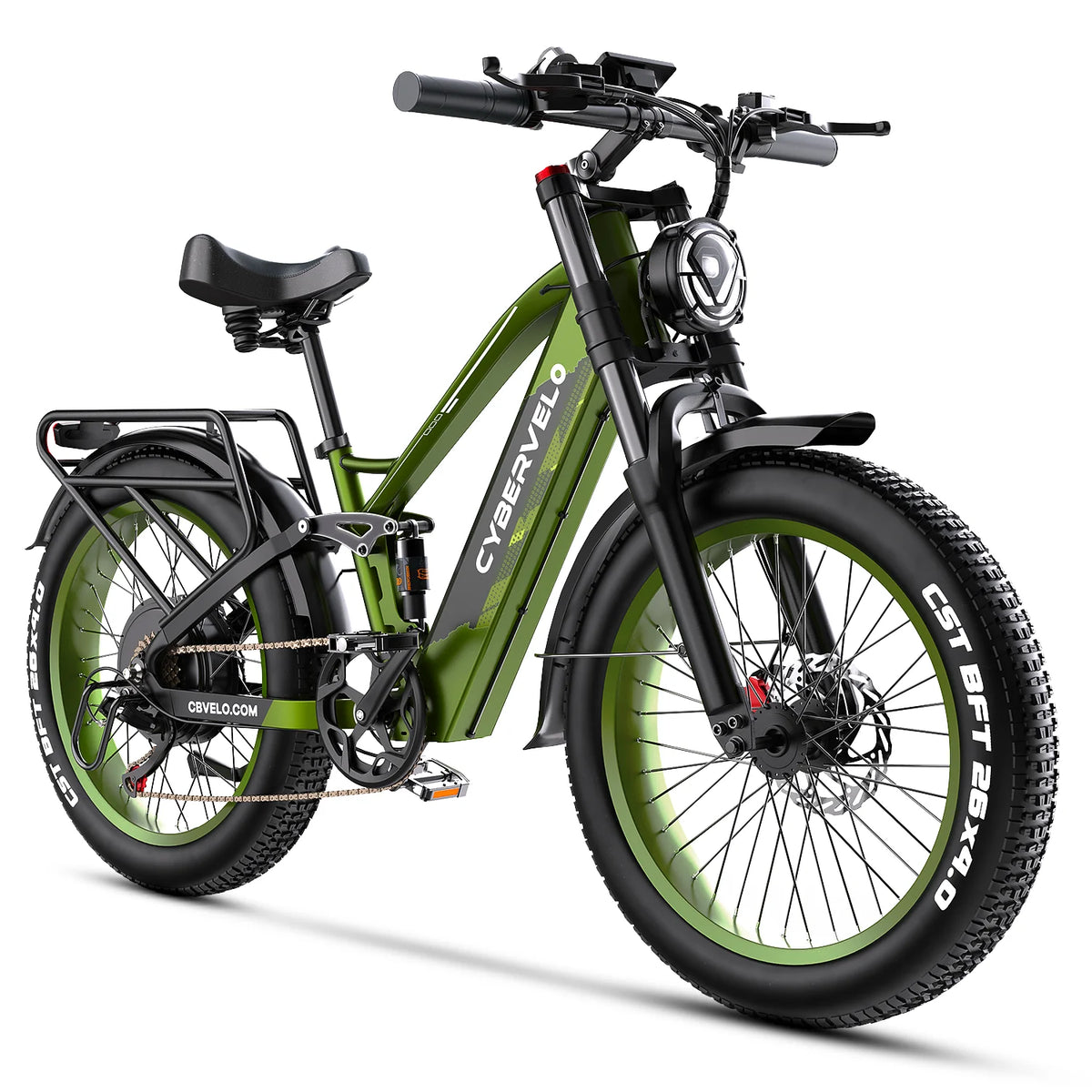 Cybervelo 5000W Peak Fat Tire Electric Bike With Sturdy Frame