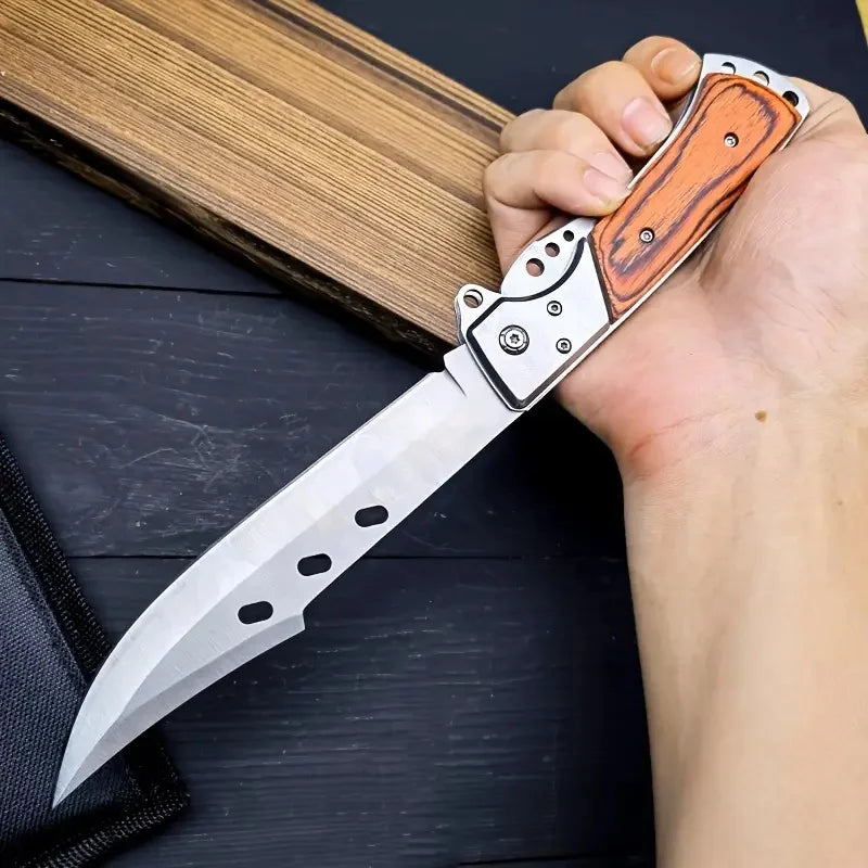 Doom Blade Swallowtail Tactical Folding Knife With Stainless Steel Blade
