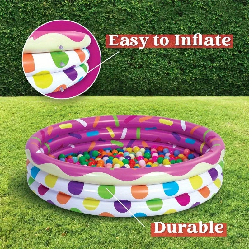 Joyfy 3 Pack Inflatable Kids Swimming Pools With Fun Designs