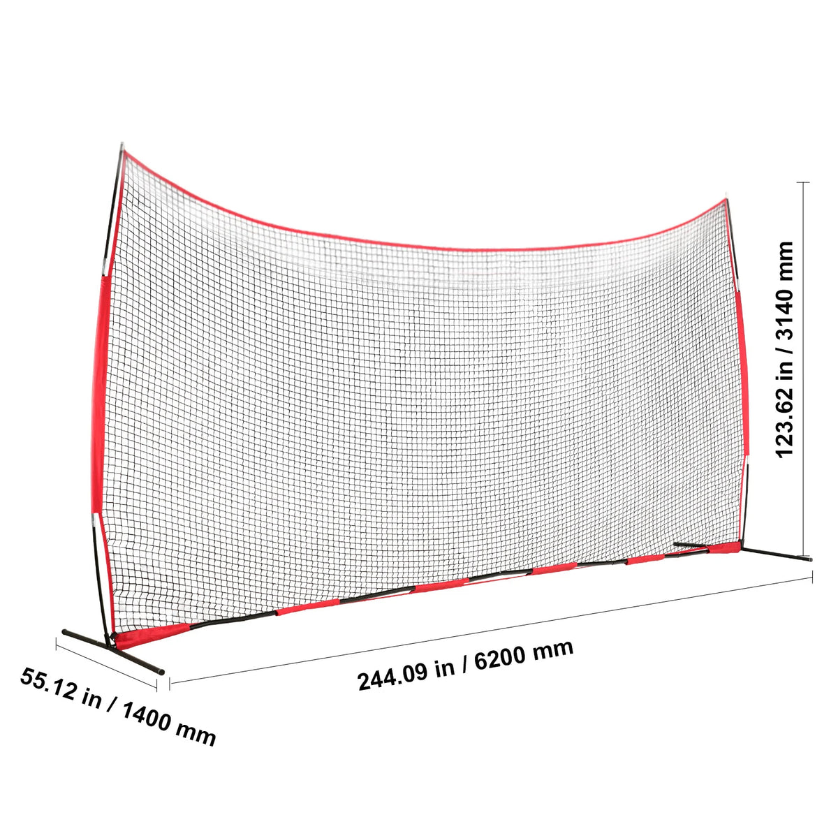 Portable Sports Backstop Net With Carry Bag For Training