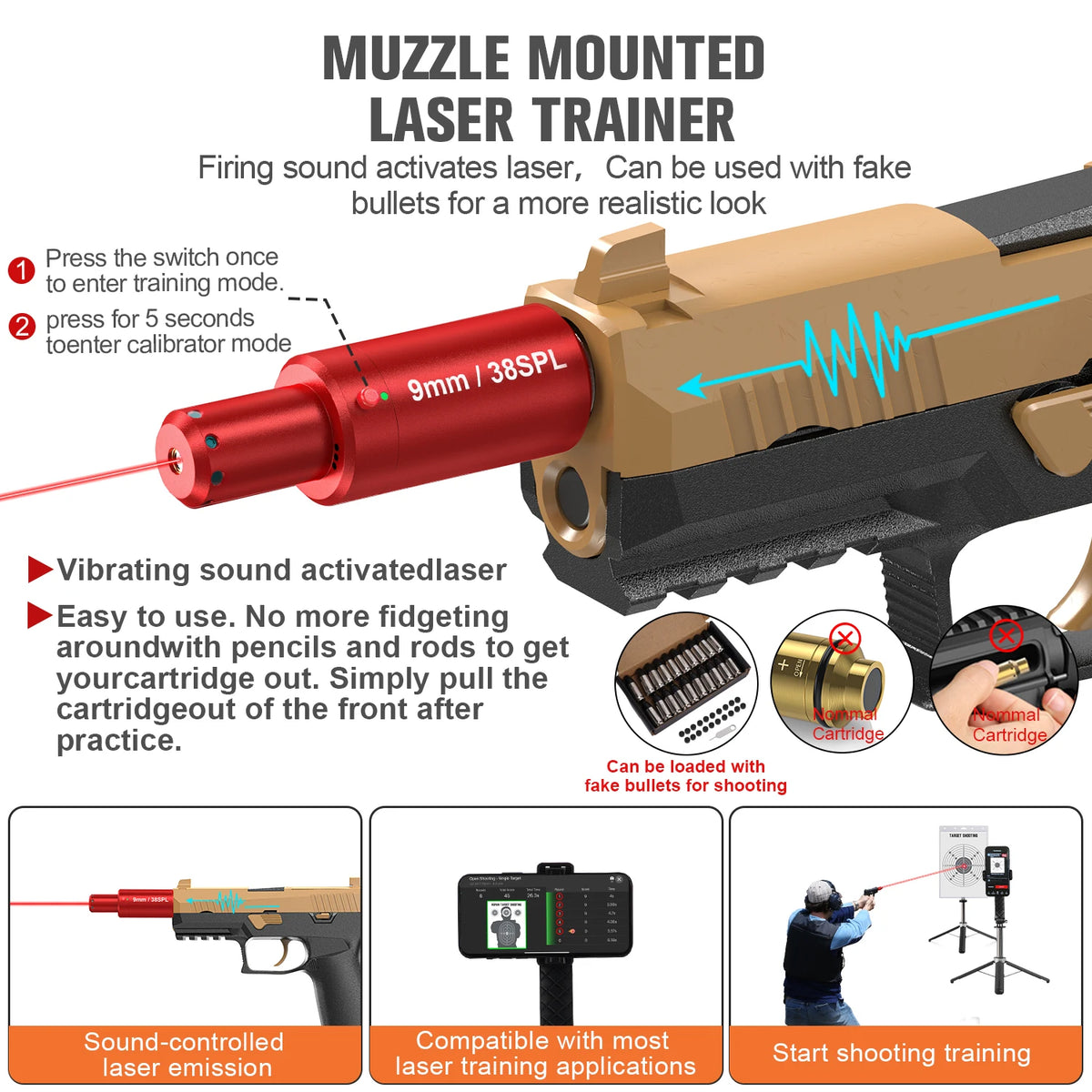 Laser Training System For Home Dry Fire Shooting Practice