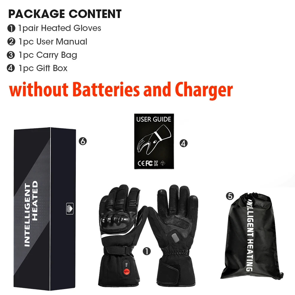 Savior Heat Waterproof Heated Motorcycle Gloves With Rechargeable Hand Warmers