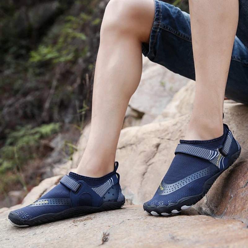 Men Quick Dry Water Shoes Non Slip Five Finger Lightweight Aqua