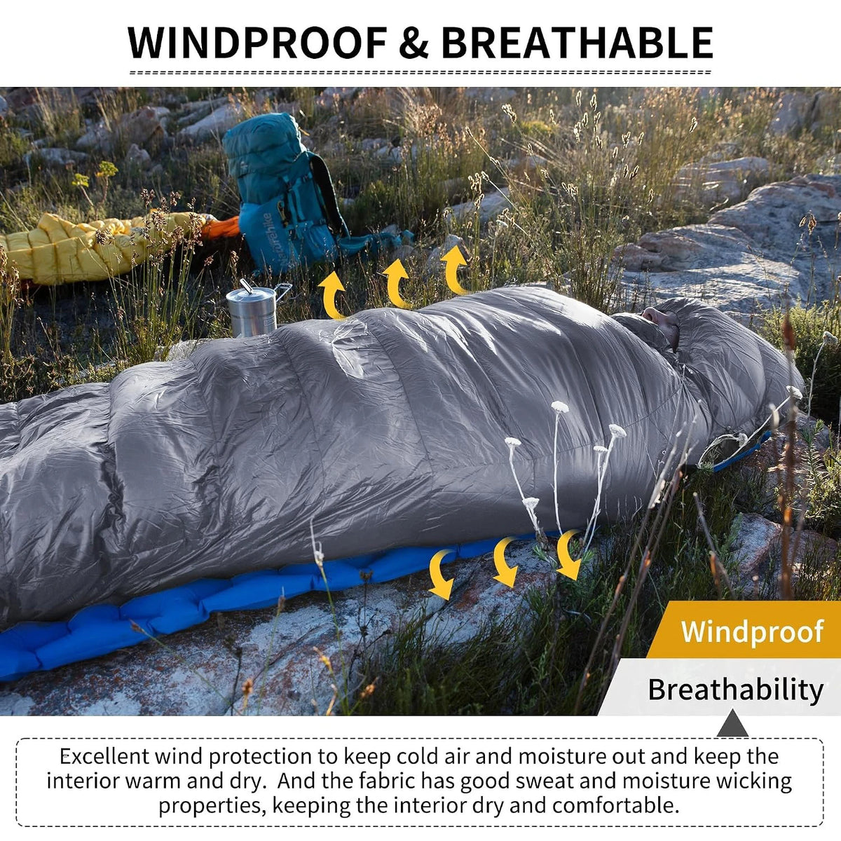 Naturehike Ultralight Duck Down Sleeping Bag For Camping And Hiking