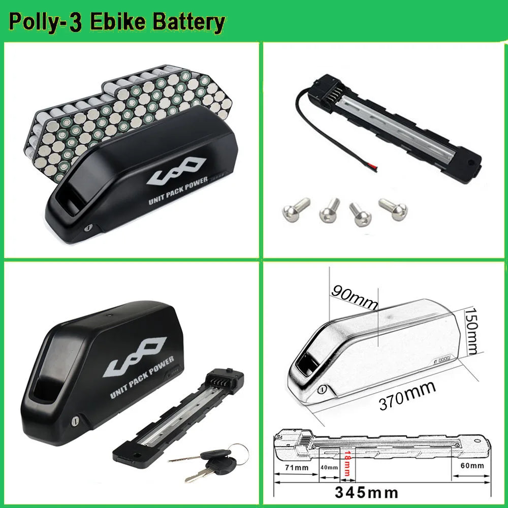 Unitpackpower Downtube Ebike Battery Pack Long Lasting Lithium Cells