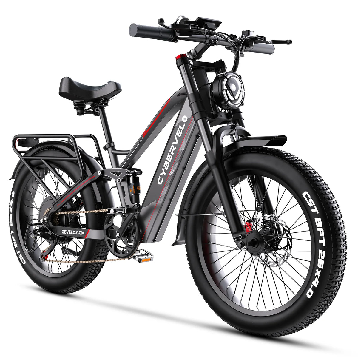Cybervelo 5000W Peak Fat Tire Electric Bike With Sturdy Frame