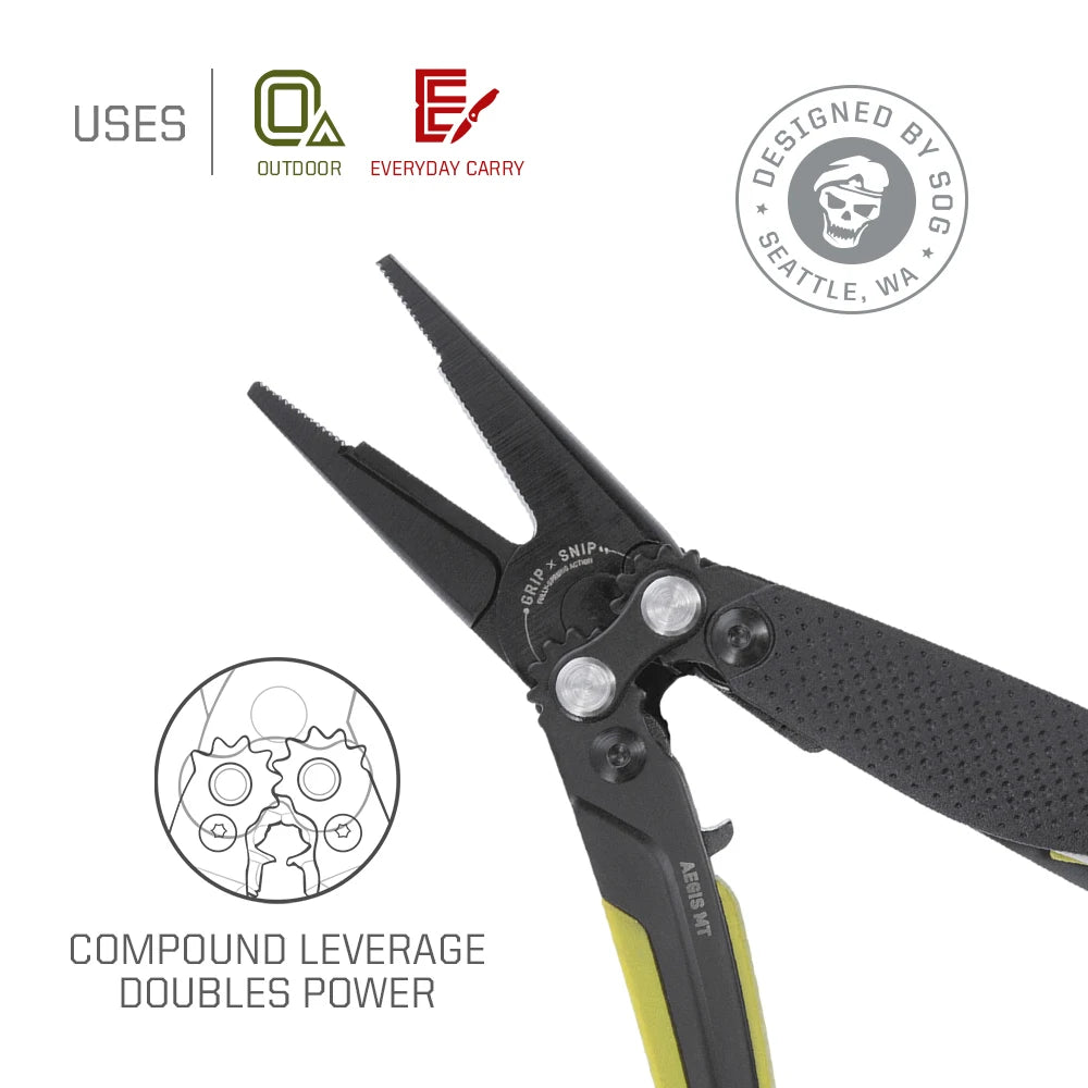 SOG Aegis MT Tactical Multi Tool Pliers for Outdoor Repairs