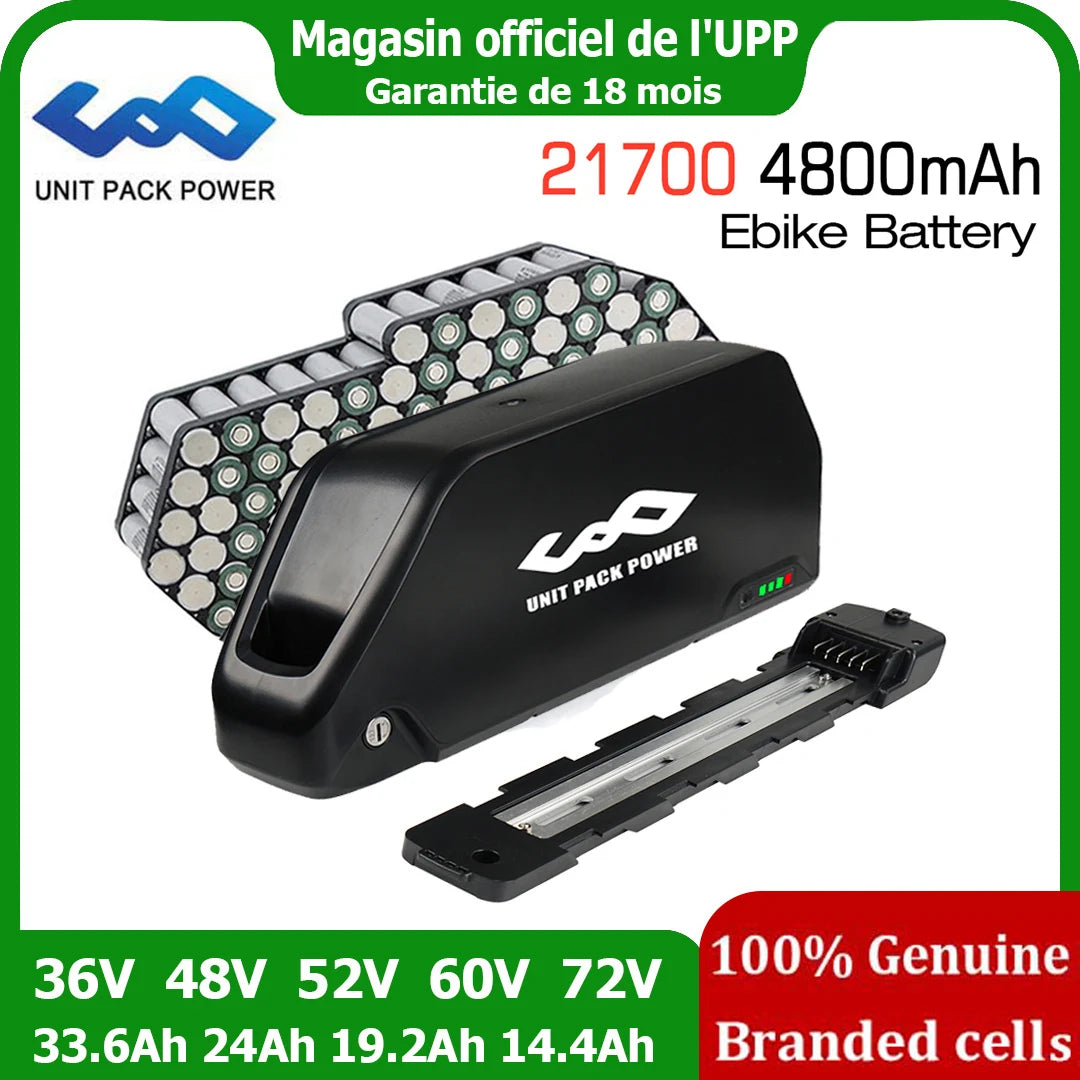 Unitpackpower Downtube Ebike Battery Pack Long Lasting Lithium Cells